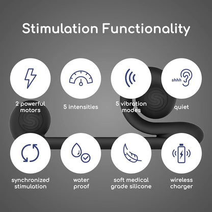 Dual Stimulation Snail Vibrator Snail Sex Toy - Snail Vibe Black Rabbit Vibrator Sex Toy  Vibrator