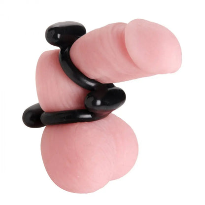 Dual Stretch To Fit Cock and Ball Ring Sex Toy  Cock Rings