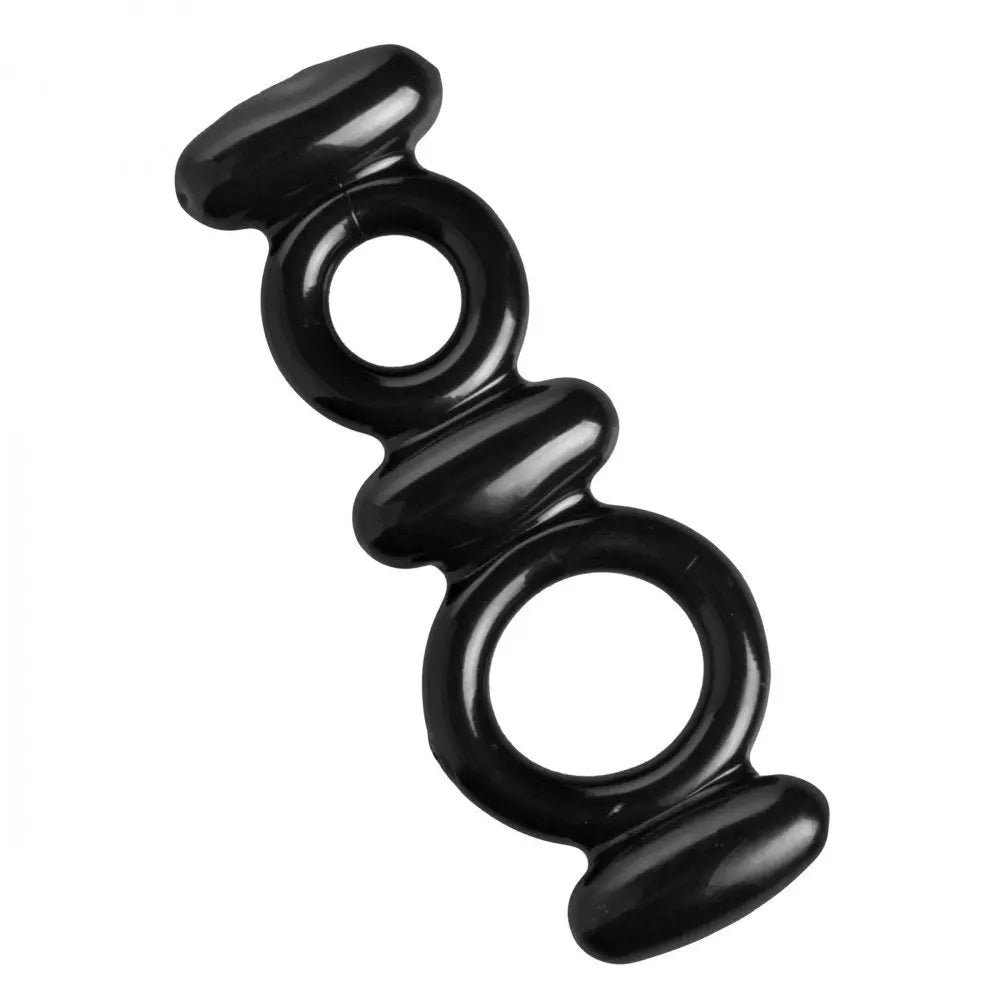 Dual Stretch To Fit Cock and Ball Ring Sex Toy  Cock Rings