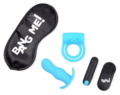 Duo Blast Remote Control Cock Ring and Butt Plug Vibe Kit  Vibrator Kits and Accessories