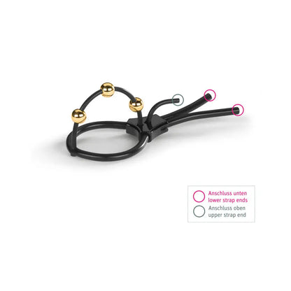 E-Stim Penis Stimulator Mystim Pearly Pete Corona Glans Strap  E-Stim Penis Toy