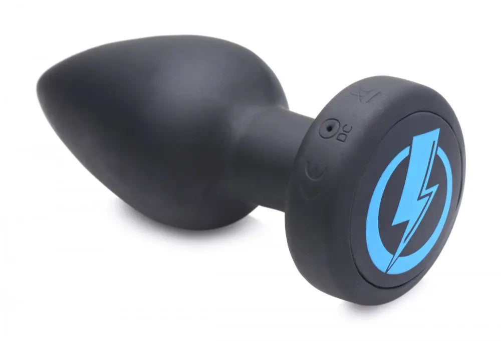 E-Stim Pro Silicone Vibrating Anal Plug with Remote Control  Electro