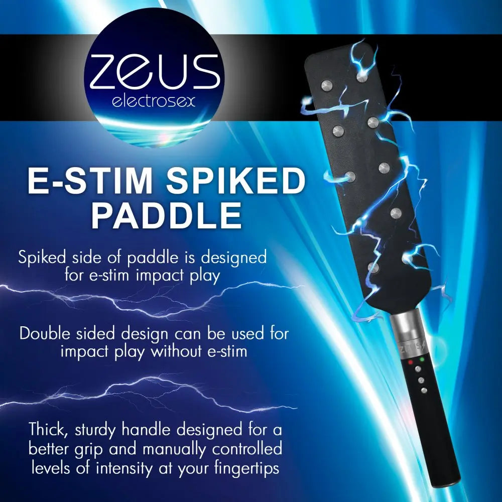 E-stim Spiked Paddle Electrosex Impact Play Paddle  Electro