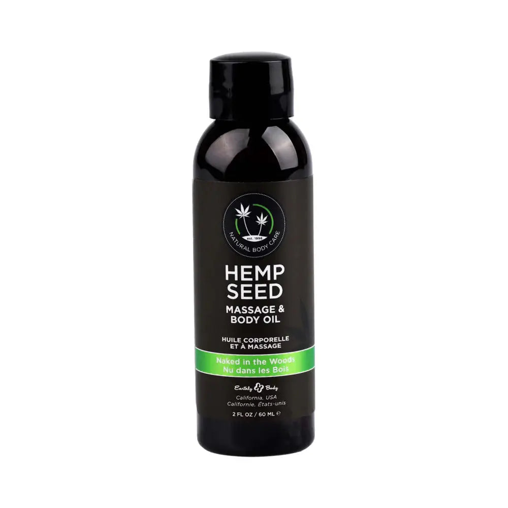 Earthly Body Hemp Seed Massage Oil 3-Piece Gift Set  Lubes, Lotions and Accessories