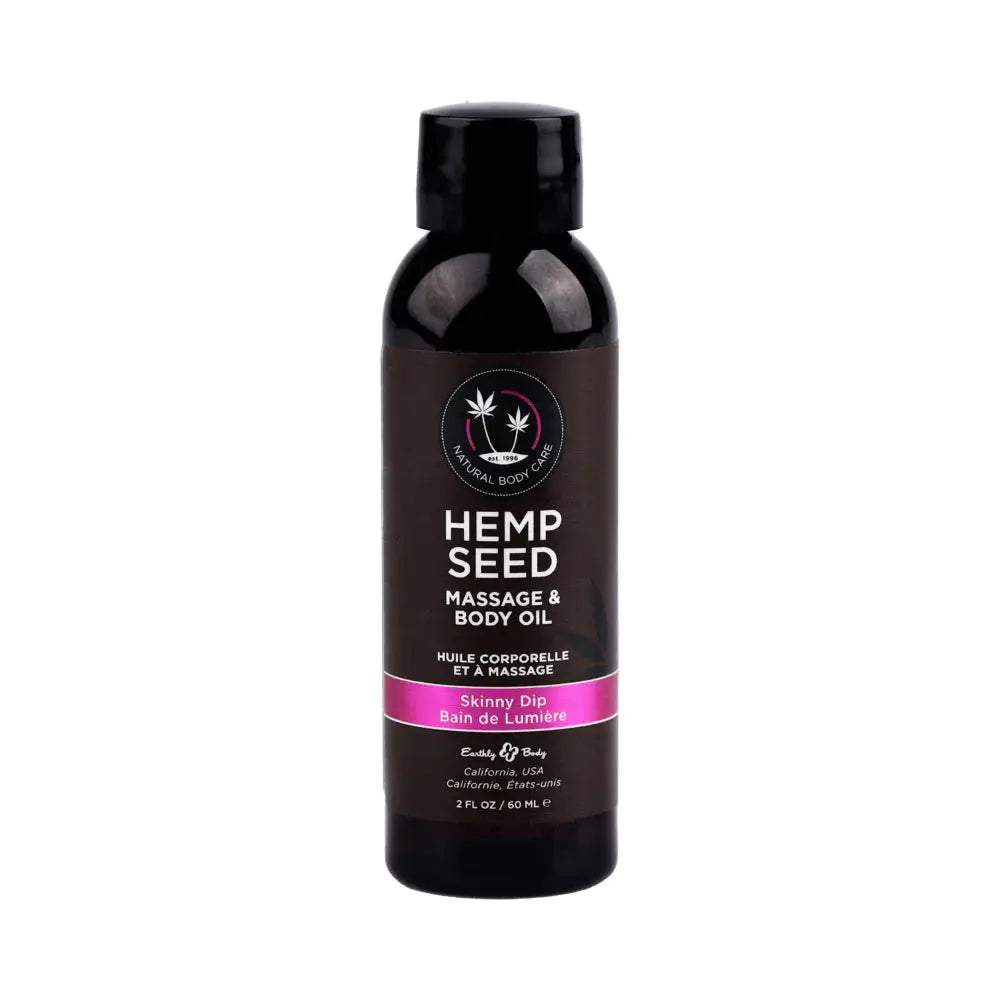 Earthly Body Hemp Seed Massage Oil 3-Piece Gift Set  Lubes, Lotions and Accessories