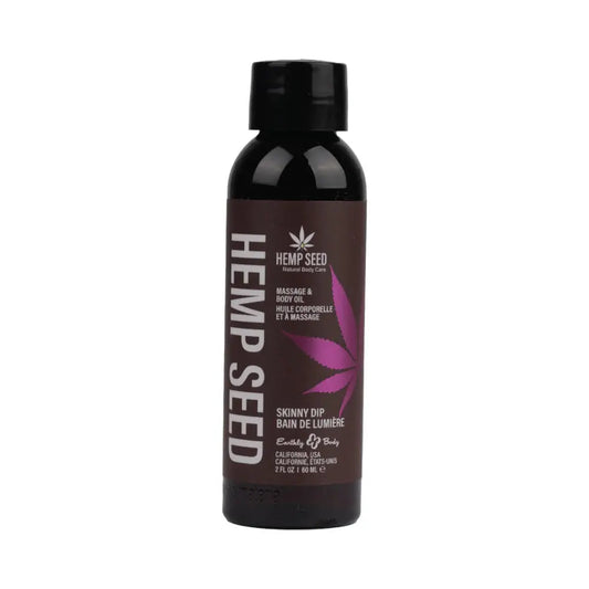 Earthly Body Hemp Seed Massage Oil Skinny Dip 2 oz.  Lubes, Lotions and Accessories