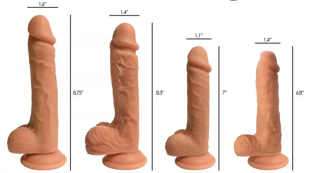 Easy Riders Dual Density Silicone Realistic Dildo - 9 Inch  Realistic Dildos