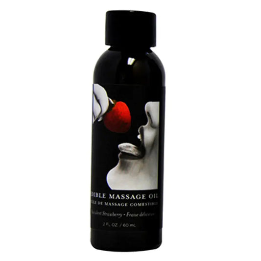 Edible Massage Oil Strawberry 2 fl oz / 60 ml  Lubes, Lotions and Accessories