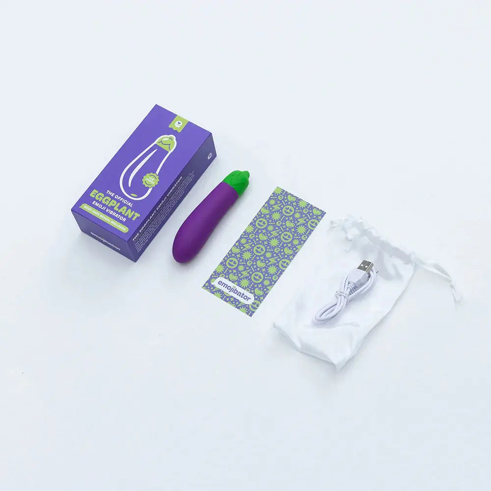 Eggplant Emojibator – Vibrating Bullet Sex Toy  Bullet Vibrators