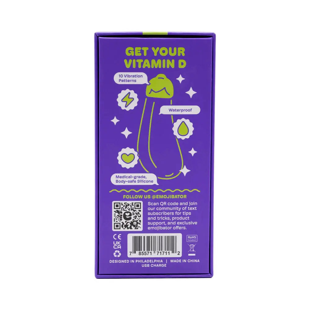 Eggplant Emojibator – Vibrating Bullet Sex Toy  Bullet Vibrators