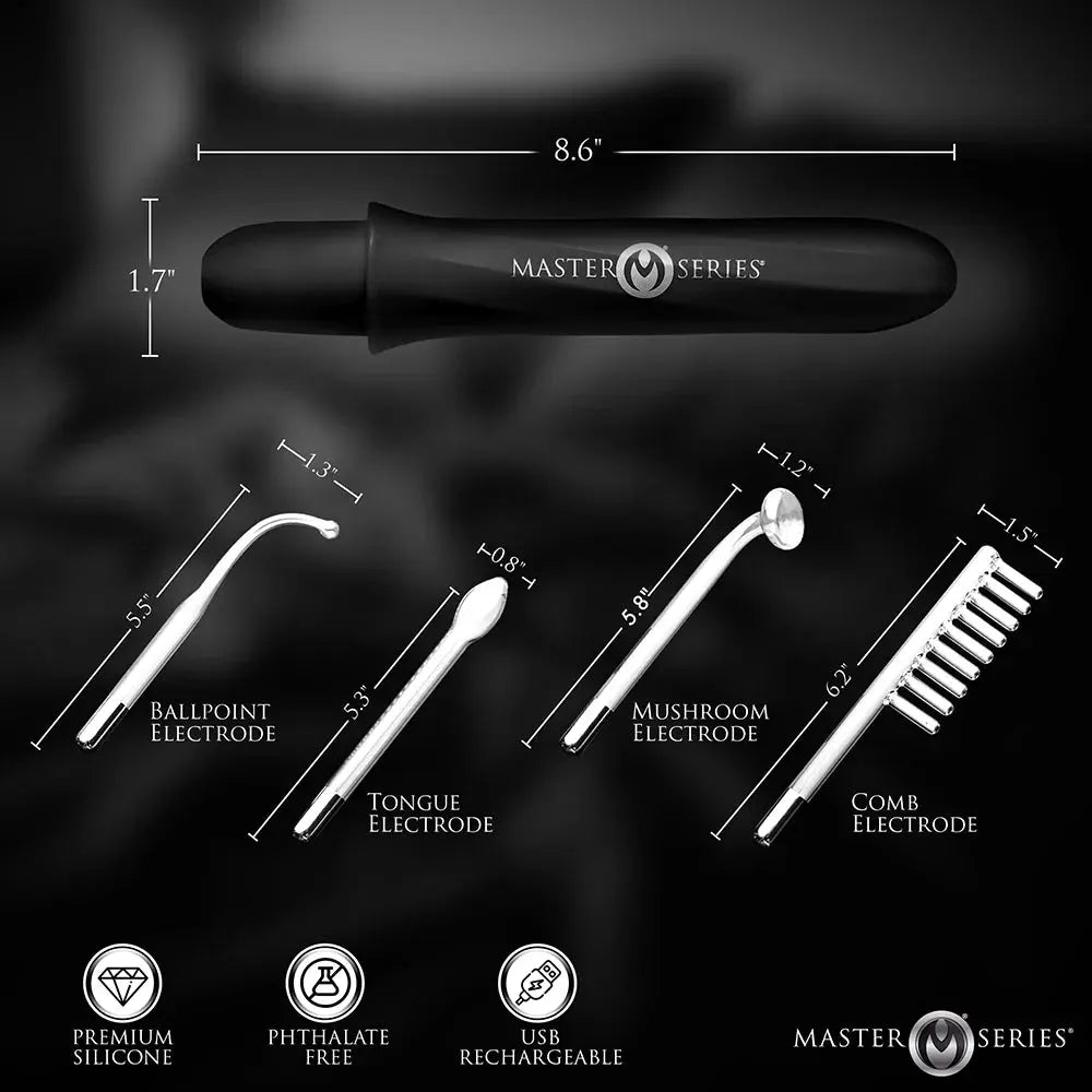Electrosex Kit - Elektrawand Rechargeable E-Stim Wand with Attachment  Fetish - ElectroStim