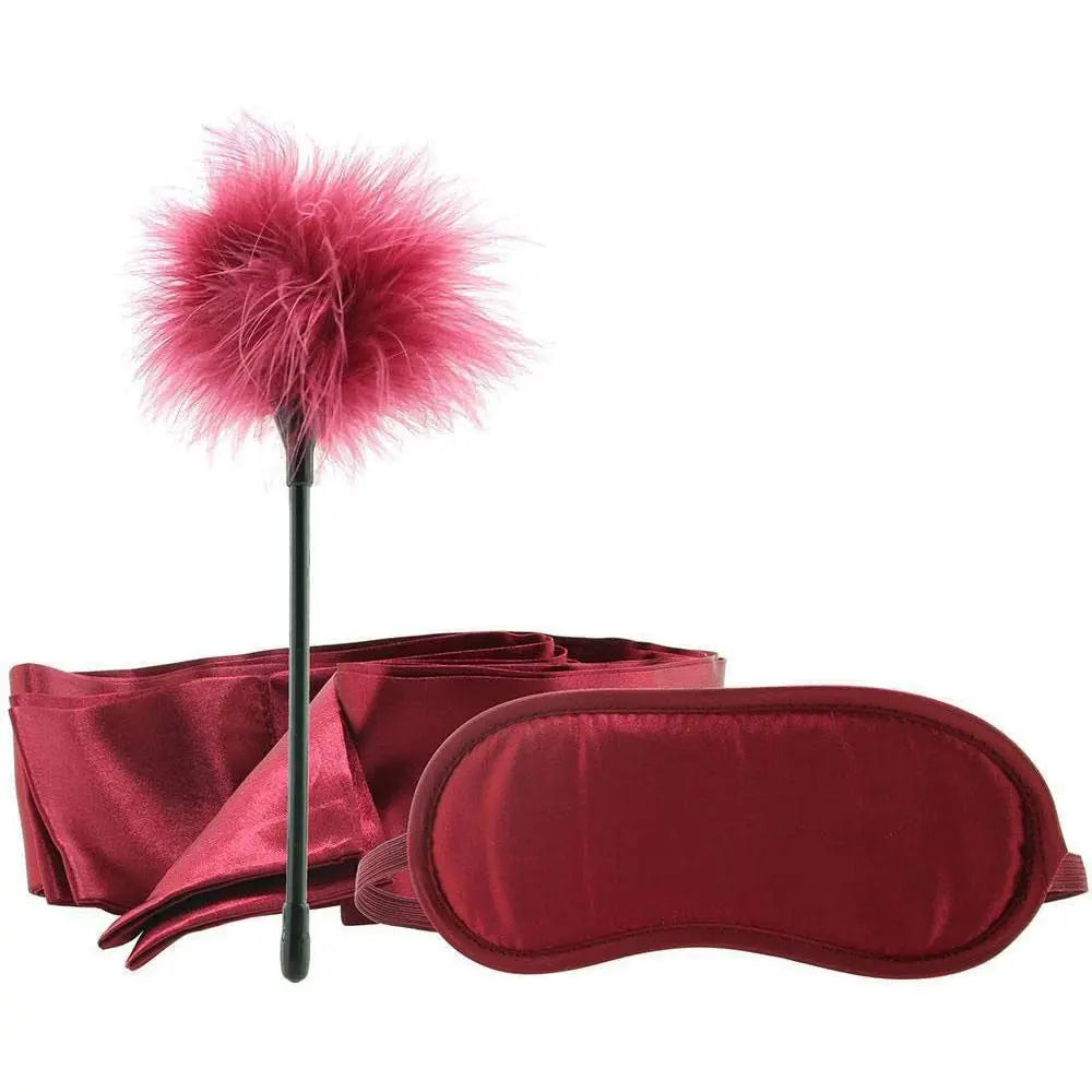 Enchanted 4-Piece Starter Kit Burgundy Beginner Bondage Kit  Bondage Kits