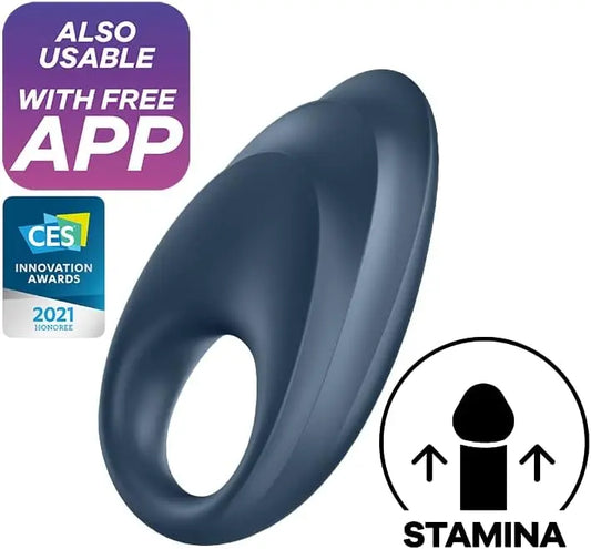 Endurance Sex Toy for Men Satisfyer Powerful One Stamina Cock Ring - Blue  Other