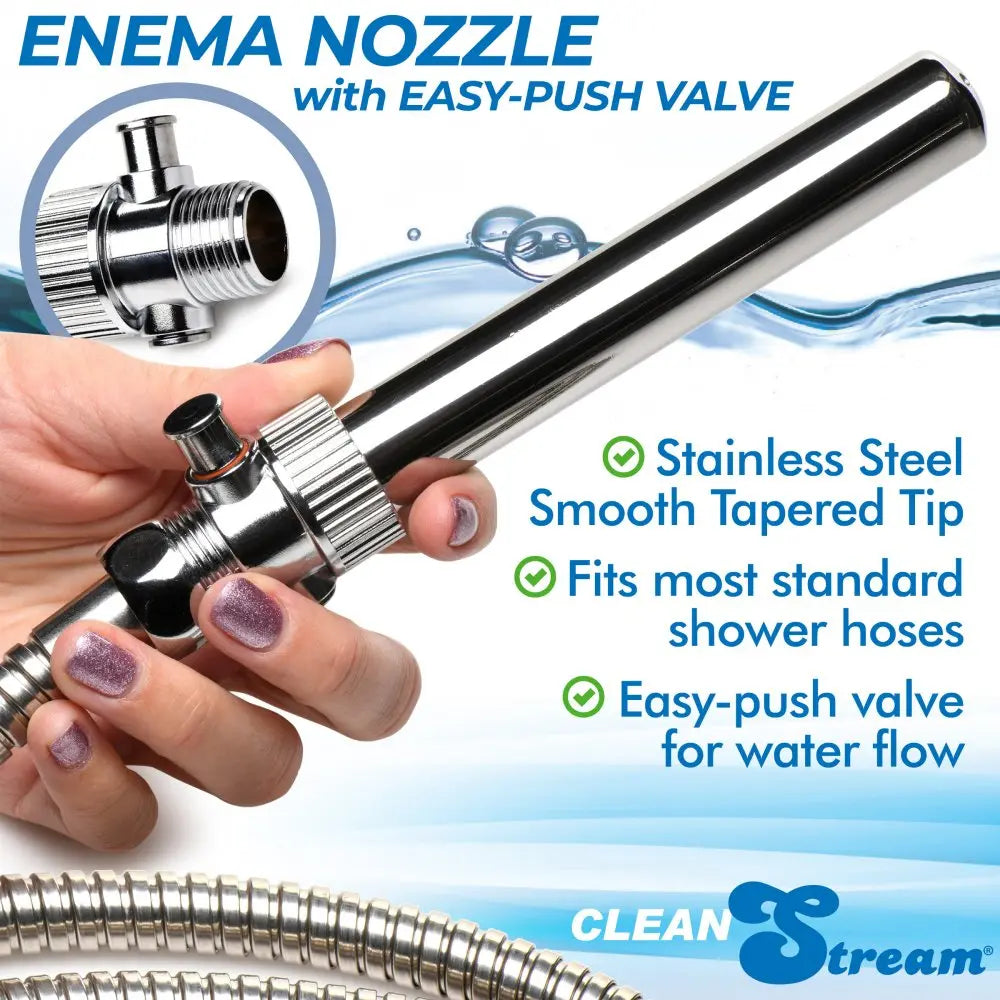 Enema Nozzle with Quick Shut Off/On Valve  Medical