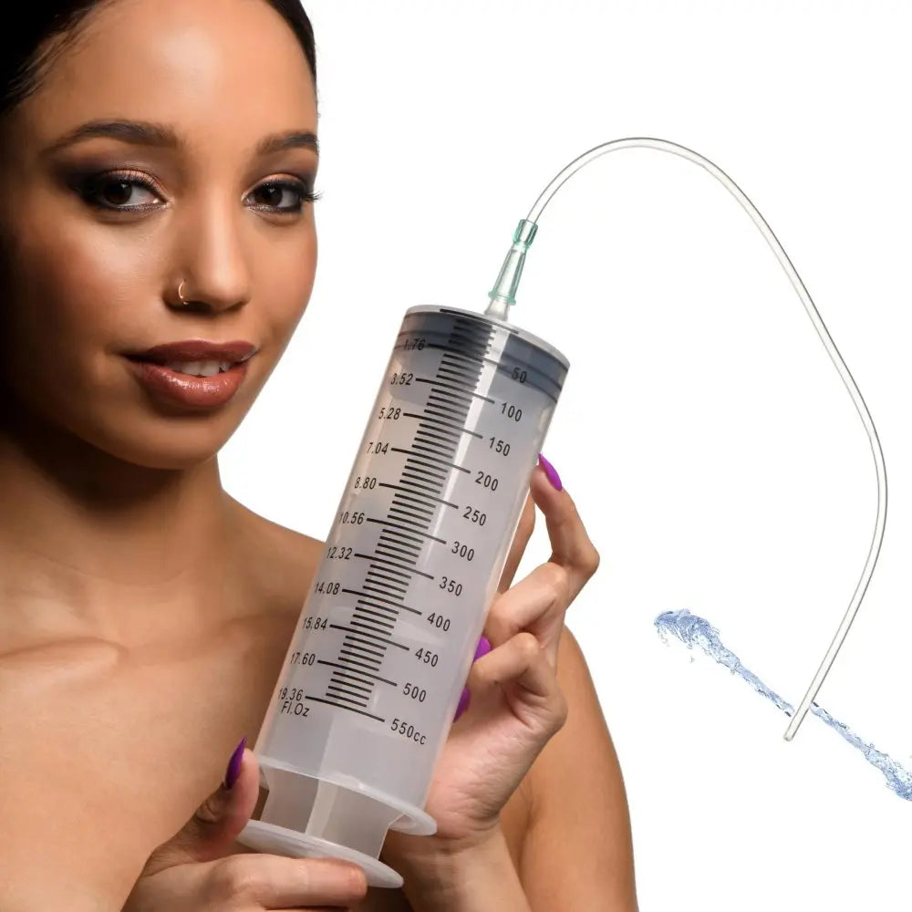 Enema Syringe with Tube - 550ml  Anal Prep