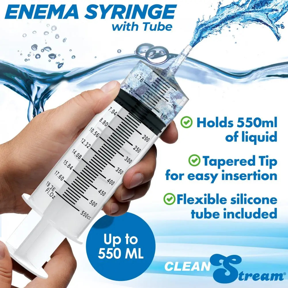 Enema Syringe with Tube - 550ml  Anal Prep