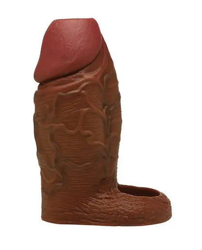 Enhancers Silicone Penis Extension Sleeve - Dark  Penis Extenders and Sleeves