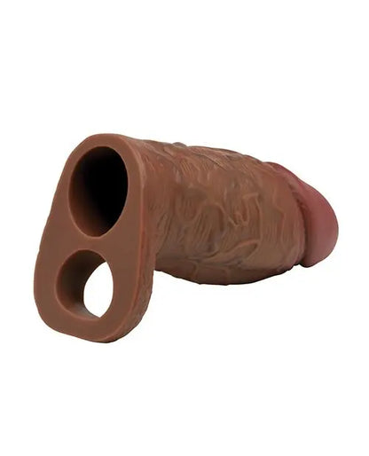 Enhancers Silicone Penis Extension Sleeve - Dark  Penis Extenders and Sleeves