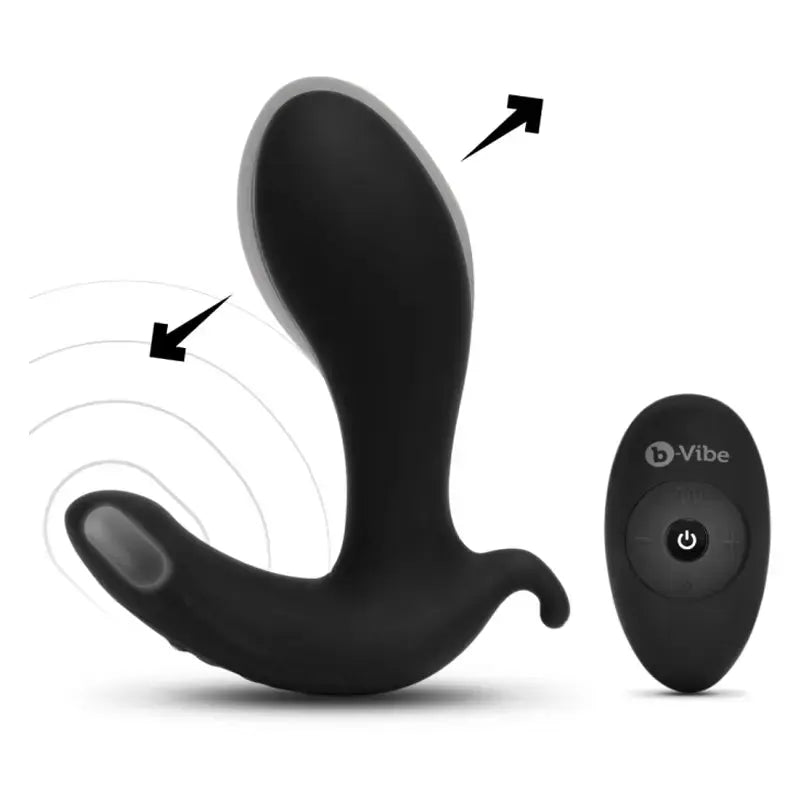 Expand Expanding and Vibrating Remote Control Anal Plug Black  Vibrating Anal Sex Toy