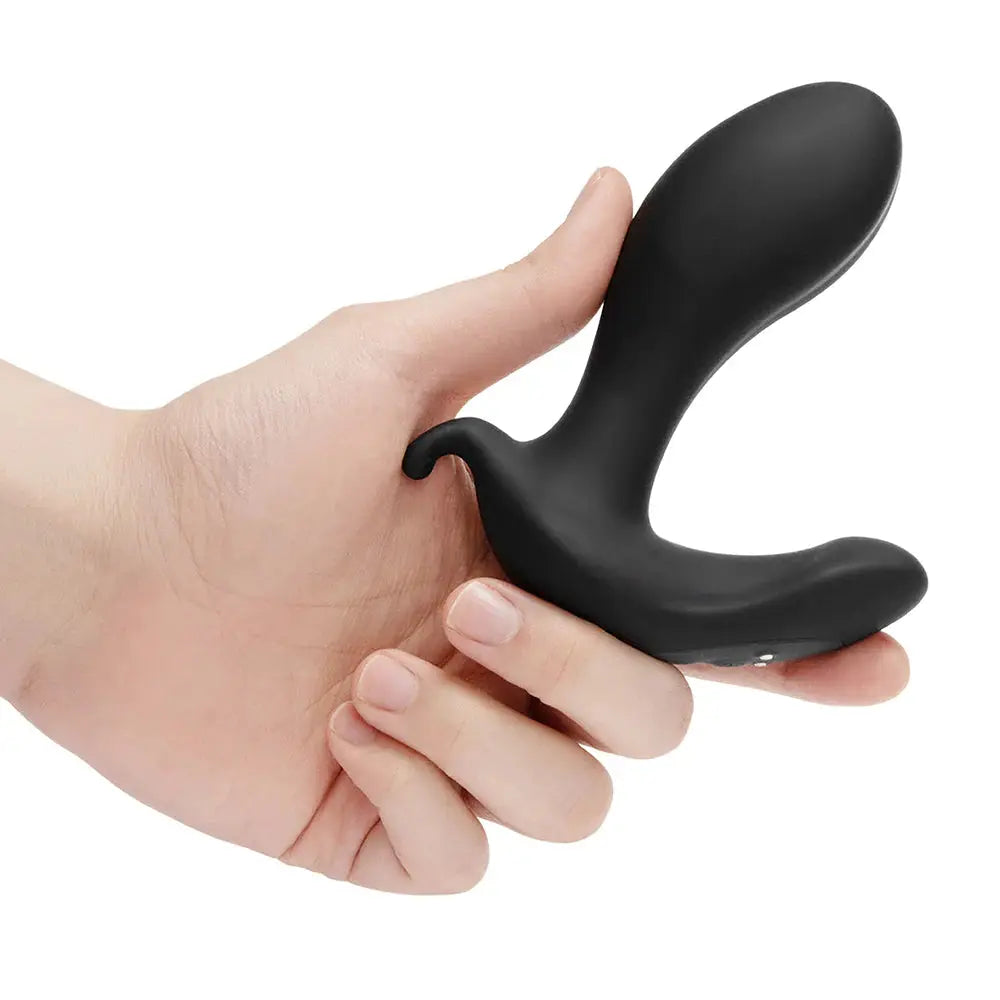 Expand Expanding and Vibrating Remote Control Anal Plug Black  Vibrating Anal Sex Toy