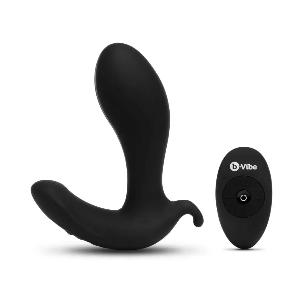 Expand Expanding and Vibrating Remote Control Plug Black  Anal