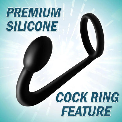 Explorer Silicone Cock Ring and Prostate Plug  Prostate Play
