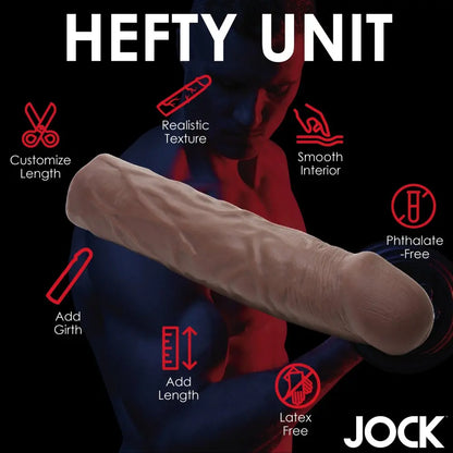 Extra Long 1.5 Inch Penis Extension - Dark Cock Sleeve  Penis Extenders and Sleeves