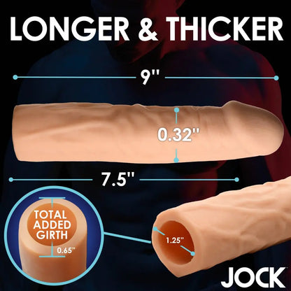 Extra Long 1.5 Inch Penis Extension - Light Cock Sleeve  Penis Extenders and Sleeves