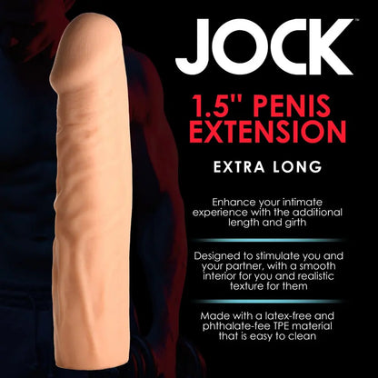 Extra Long 1.5 Inch Penis Extension - Light Cock Sleeve  Penis Extenders and Sleeves