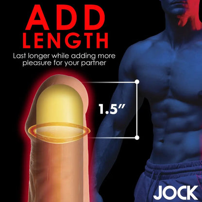 Extra Long 1.5 Inch Penis Extension - Medium Cock Sleeve  Penis Extenders and Sleeves