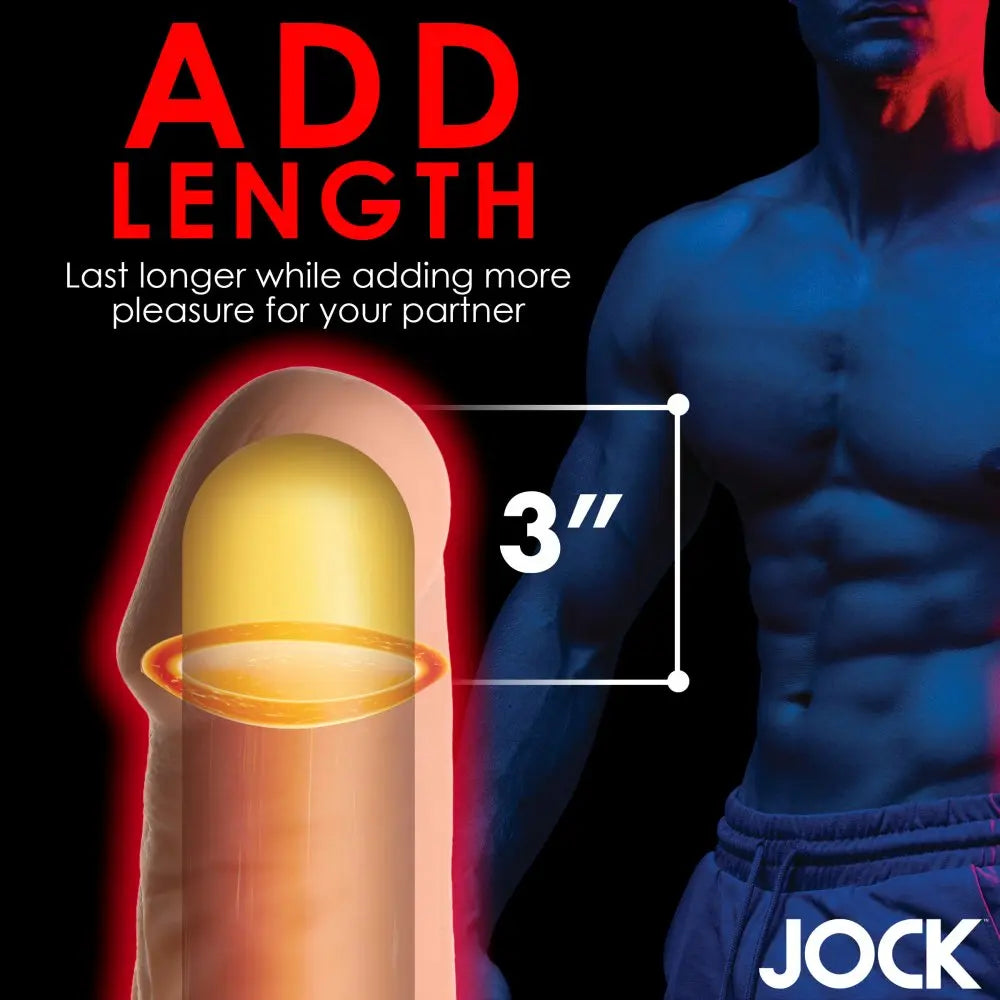 Extra Long 3 Inch Penis Extension - Light Cock Sleeve  Penis Extenders and Sleeves