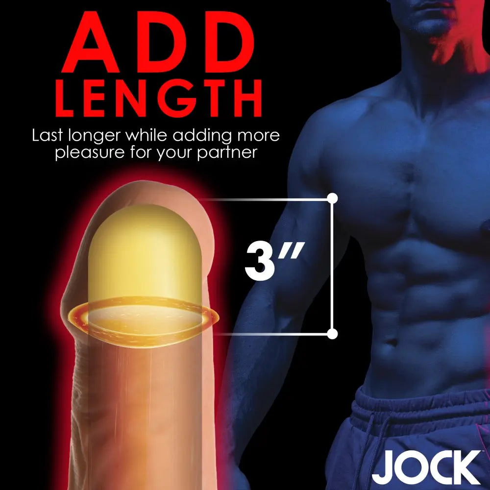 Extra Long 3 Inch Penis Extension - Medium Cock Sleeve  Penis Extenders and Sleeves