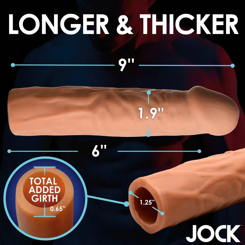 Extra Long 3 Inch Penis Extension - Medium Cock Sleeve  Penis Extenders and Sleeves