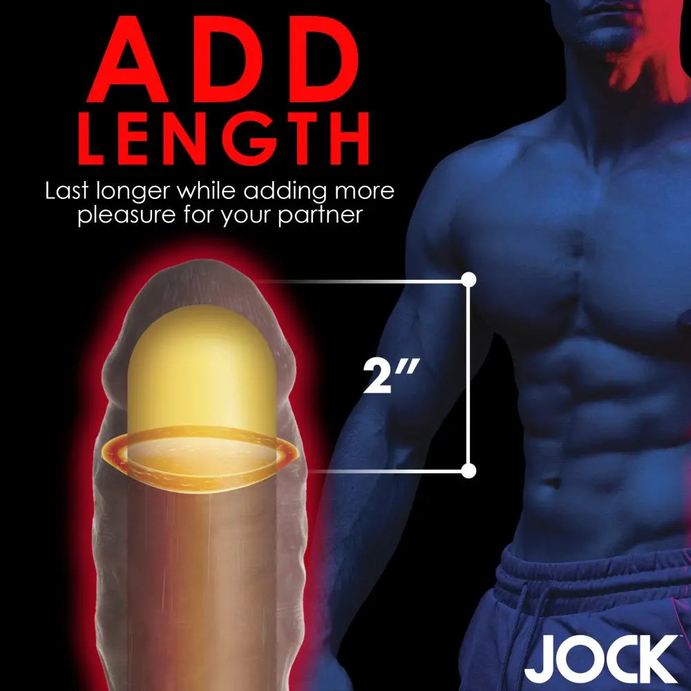 Extra Thick 2 Inch Penis Extension - Dark Cock Sleeve  Penis Extenders and Sleeves