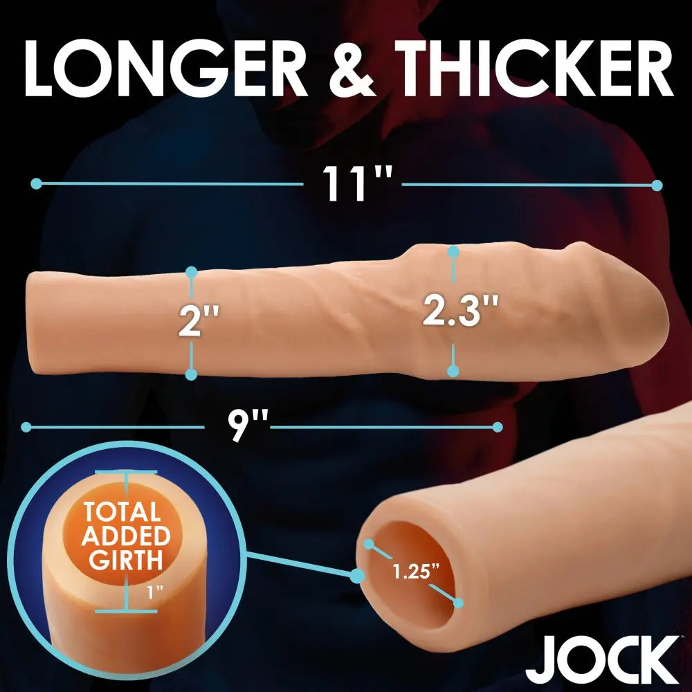 Extra Thick 2 Inch Penis Extension - Light Cock Sleeve  Penis Extenders and Sleeves