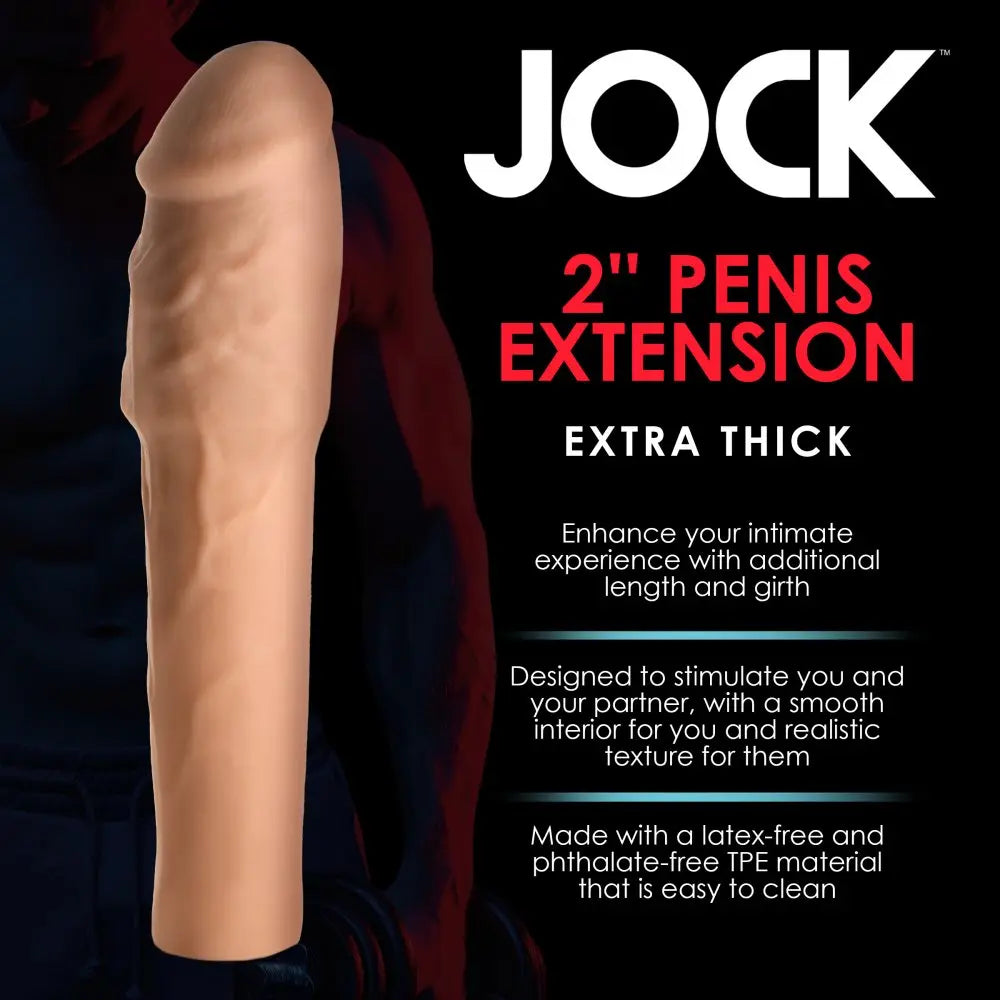 Extra Thick 2 Inch Penis Extension - Light Cock Sleeve  Penis Extenders and Sleeves