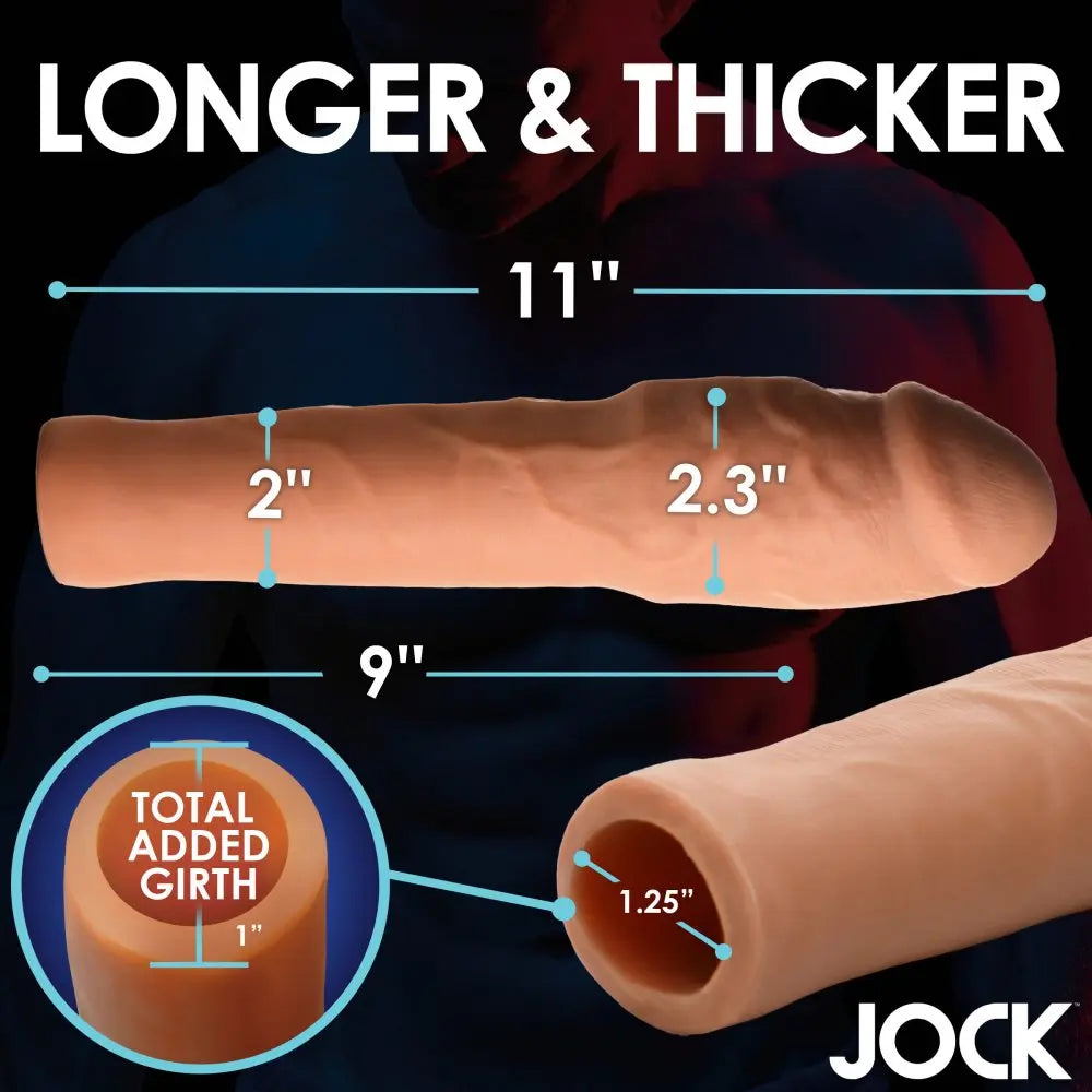 Extra Thick 2 Inch Penis Extension - Medium Cock Sleeve  Penis Extenders and Sleeves