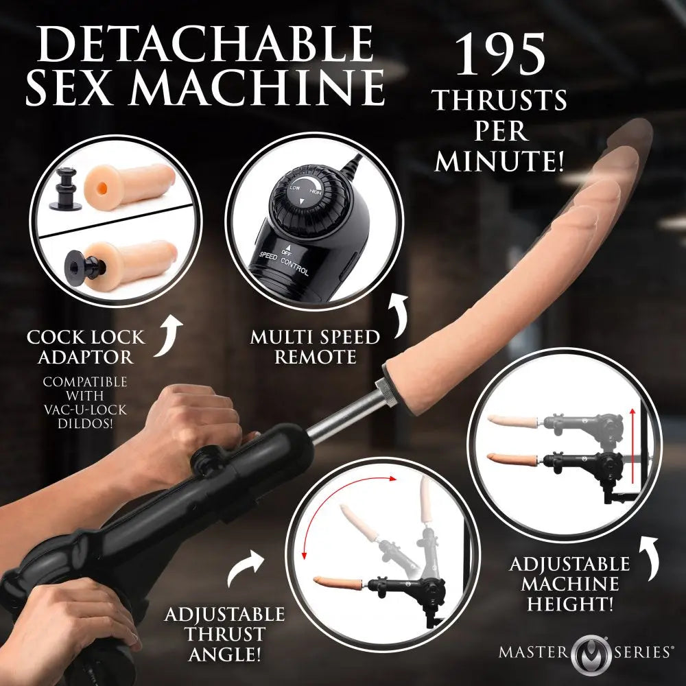 Extreme BDSM Furniture Hog Tie Restraint Rack with Sex Machine  Dungeon Furniture and Accessories
