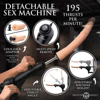 Extreme BDSM Furniture Hog Tie Restraint Rack with Sex Machine  Dungeon Furniture and Accessories