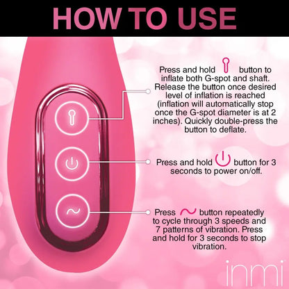 Extreme-G Inflating G-spot Silicone Vibrator  G-Spot Vibrator