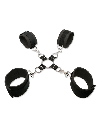 Extreme Hogtie Kit with Neoprene Cuffs and Satin Blindfold  Hogtie Restraints