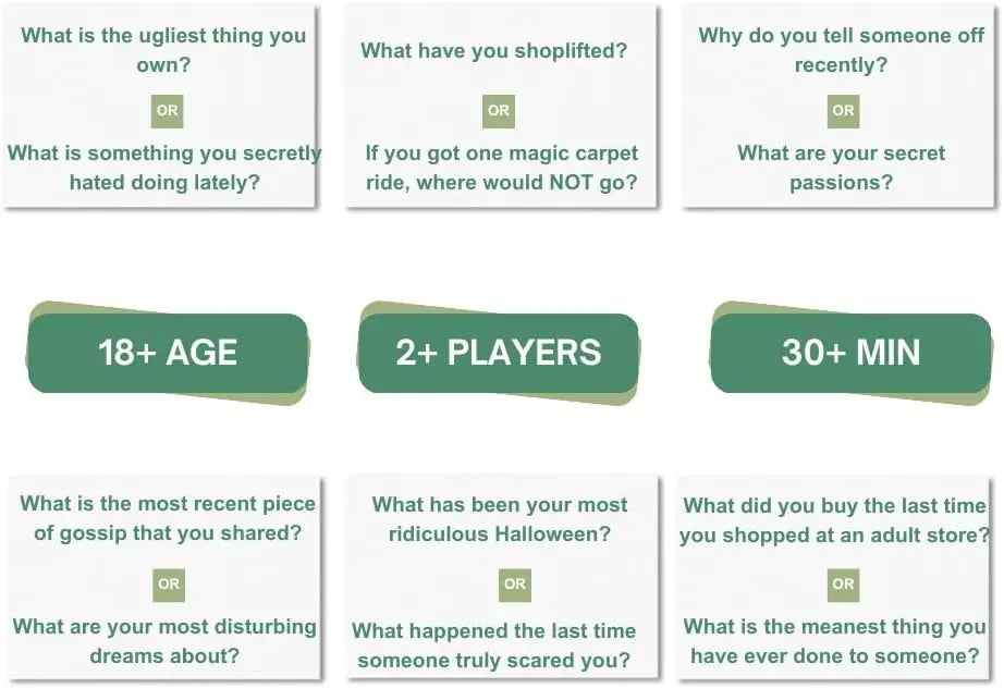 Extreme Personal Questions For Stoners Game - Adult Party Game  Games - Adult Party Games