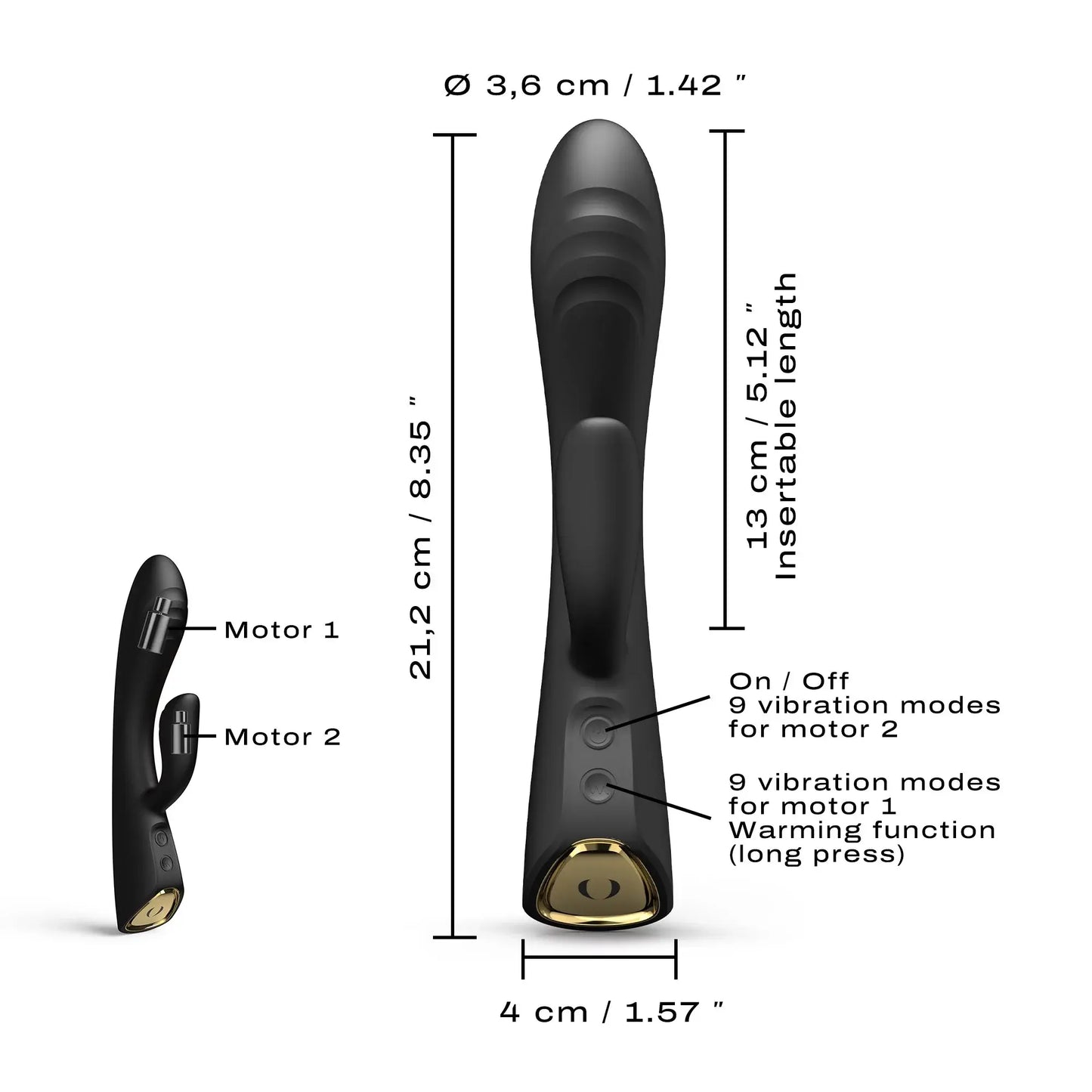 FLEXI RABBIT BLACK  Vibrators