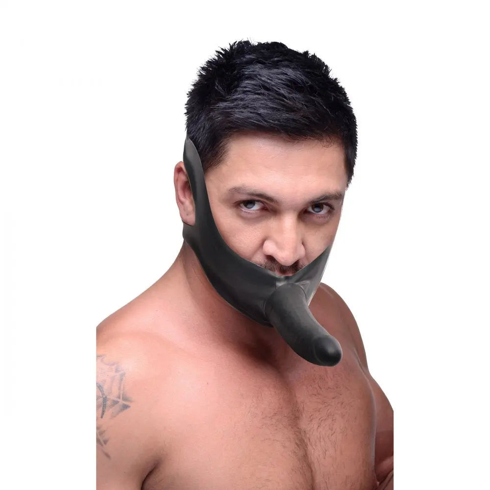 Face Fuk Strap On Mouth Gag BDSM Dildo Gag  Masks, Gags and Blindfolds