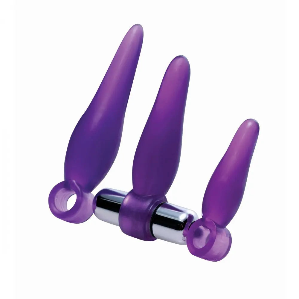 Fanny Fiddlers 3 Piece Finger Rimmer Set with Vibrating Bullet  Anal