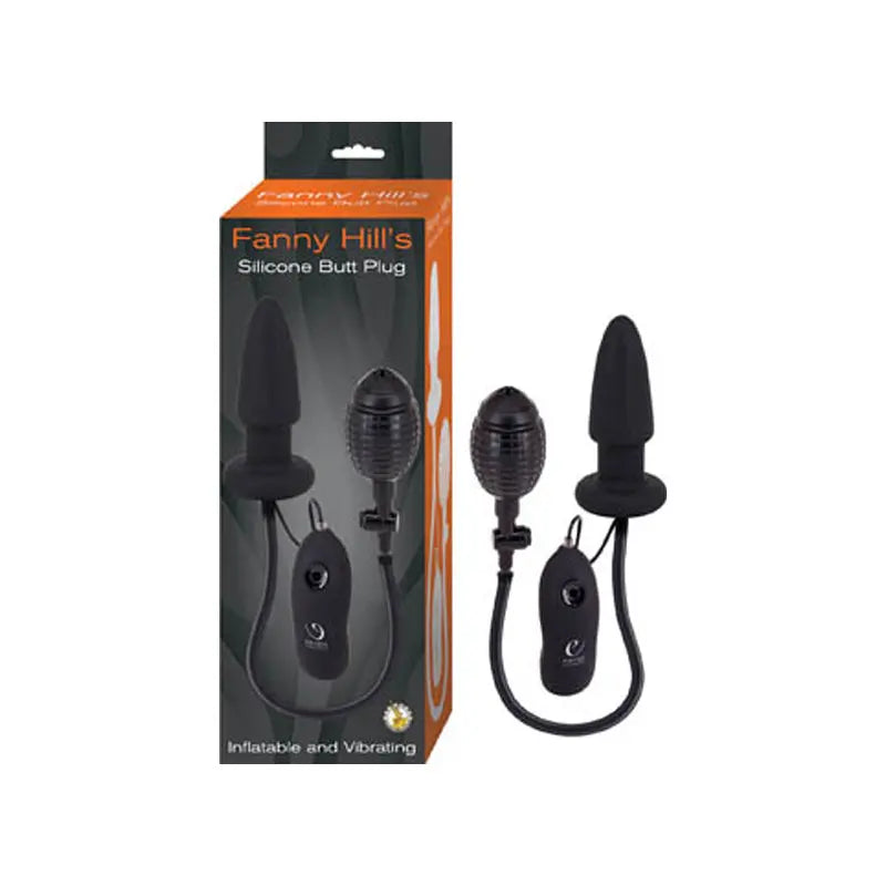 Fanny Hills Silicone Butt Plug-Black  Anal - Inflatables