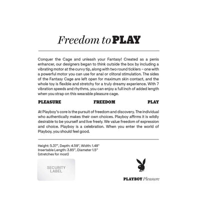 Fantasy Cage Rechargeable Vibrating Cock Cage Silicone Purple  Penis Extenders and Sleeves