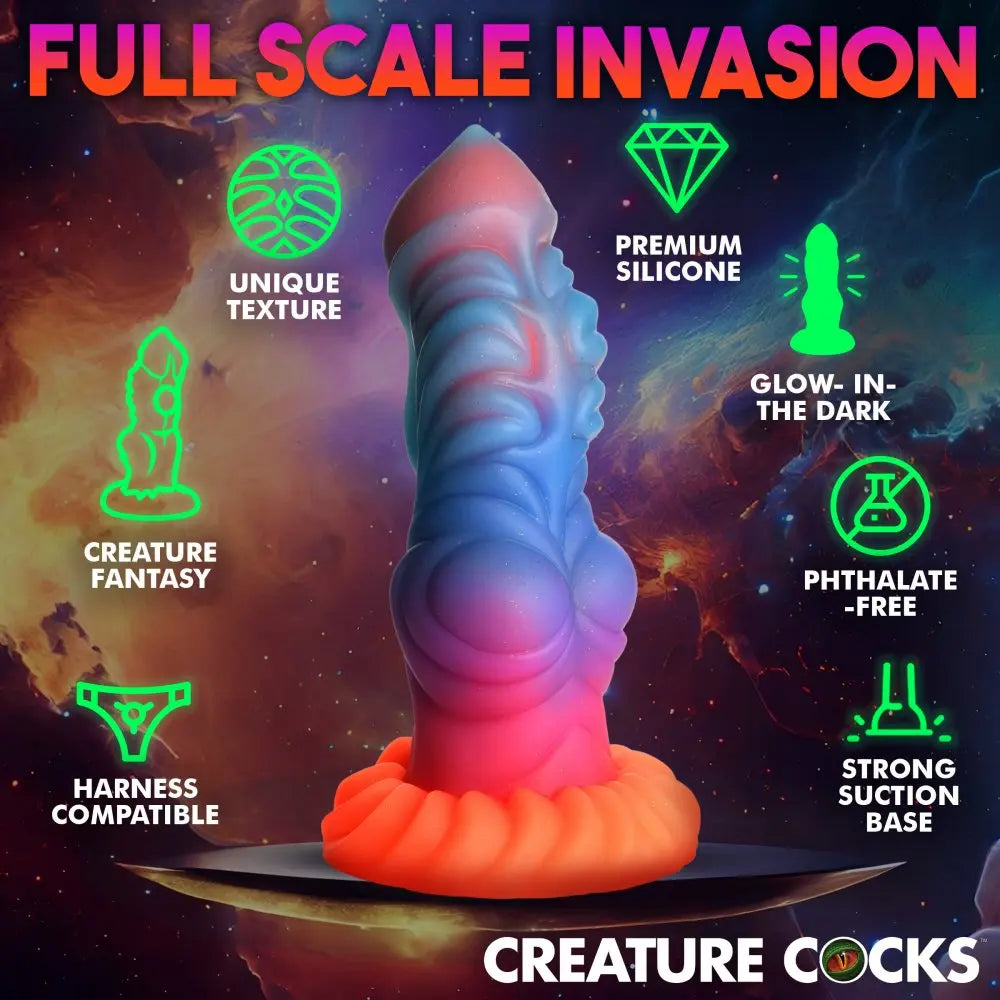 Fantasy Dildos Alien Sex Toy Alien Invader Glow-In-The-Dark Dildo Silicone  Fantasy Dildos