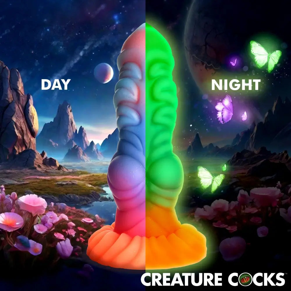 Fantasy Dildos Alien Sex Toy Alien Invader Glow-In-The-Dark Dildo Silicone  Fantasy Dildos