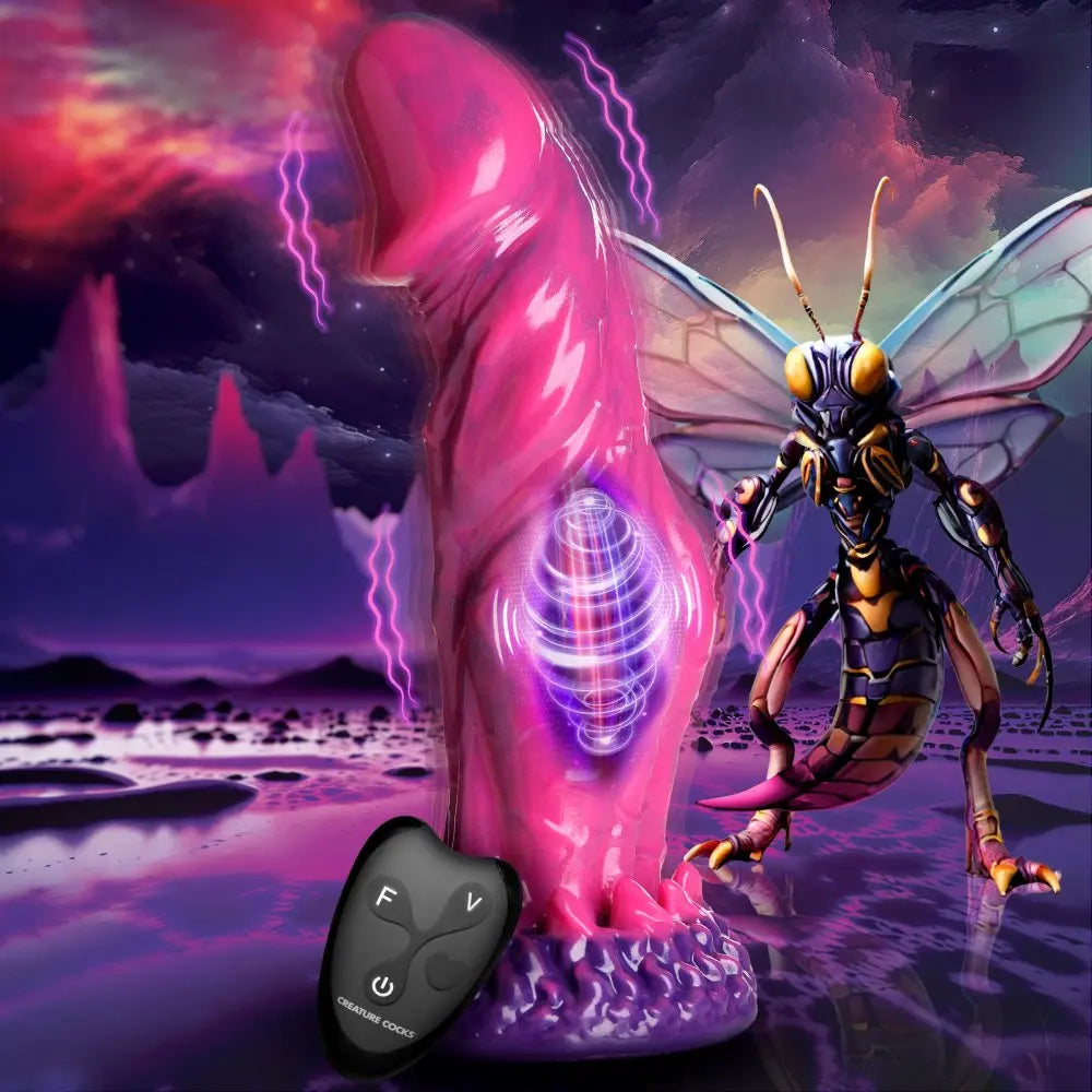 Fantasy Dildos Alien Sex Toy Xenox Vibrating Silicone Dildo with Remote  Fantasy Dildos